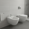 Picture of Pura bidet, ceramic, wall hung, white, matte, 55x36 cm