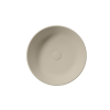 Picture of Kube x round basin, ceramic, countertop, light beige, matte, 45 cm