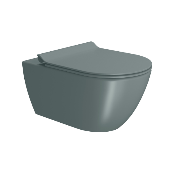 Picture of Pura wc, ceramic, wall hung, agave, matte, 55x36 cm