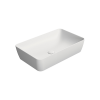 Picture of Nubes rectangular basin, ceramic, freestanding, white, matte, 60x38 cm