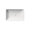 Picture of Nubes rectangular basin, ceramic, freestanding, white, matte, 60x38 cm