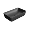 Picture of Nubes rectangular basin, ceramic, freestanding, anthracite, matte, 60x38 cm