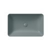 Picture of Nubes rectangular basin, ceramic, freestanding, agave, matte, 60x38 cm