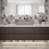Picture of Nubes rectangular basin, ceramic, freestanding, light brown, matte, 60x38 cm