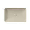 Picture of Nubes rectangular basin, ceramic, freestanding, light beige matte, 60x38 cm