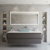 Picture of Nubes rectangular basin, ceramic, freestanding, ice mint, matte, 60x38 cm