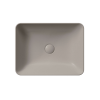 Picture of Nubes rectangular basin, ceramic, freestanding, light brown, matte, 50x38 cm