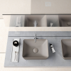 Picture of Nubes rectangular basin, ceramic, freestanding, light brown, matte, 50x38 cm