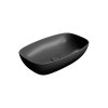 Picture of Nubes rectangular basin, ceramic, freestanding, anthracite, matte, 60x38 cm