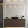Picture of Nubes rectangular basin, ceramic, freestanding, anthracite, matte, 60x38 cm