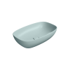 Picture of Nubes rectangular basin, ceramic, freestanding, ice mint matte, 60x38 cm
