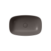 Picture of Nubes rectangular basin, ceramic, freestanding, dark brown, matte, 60x38 cm