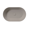 Picture of Kube x oval basin, ceramic, freestanding, light brown, matte, 60x37 cm