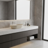 Picture of Pura oval basin, ceramic, freestanding, light beige, matte, 60x37 cm