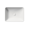 Picture of Nubes rectangular basin, ceramic, freestanding, white, matte, 50x38 cm
