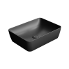 Picture of Nubes rectangular basin, ceramic, freestanding, anthracite, matte, 50x38 cm