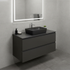 Picture of Nubes rectangular basin, ceramic, freestanding, anthracite, matte, 50x38 cm