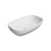 Picture of Nubes rectangular basin, ceramic, freestanding, white, matte, 60x38 cm