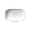 Picture of Nubes rectangular basin, ceramic, freestanding, white, matte, 60x38 cm
