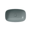 Picture of Nubes rectangular basin, ceramic, freestanding, agave, matte, 60x38 cm