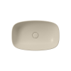 Picture of Nubes rectangular basin, ceramic, freestanding, light beige, matte, 60x38 cm