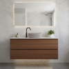 Picture of Nubes rectangular basin, ceramic, freestanding, light brown, matte, 40x35 cm