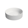 Picture of Kube x round basin, ceramic, countertop, white, matte, 45 cm
