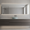 Picture of Kube x round basin, ceramic, countertop, ice mint, matte, 45 cm