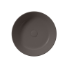 Picture of Kube x round basin, ceramic, countertop, dark brown, matte, 45 cm