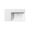 Picture of Kube x rectangular basin, ceramic, countertop/wall hung, white, glossy, 40x35 cm