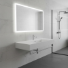 Picture of Kube x rectangular basin, ceramic, countertop/wall hung, white, glossy, 40x35 cm