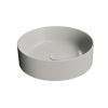 Picture of Kube x round basin, ceramic, countertop, light grey, matte, 45 cm