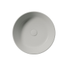 Picture of Kube x round basin, ceramic, countertop, light grey, matte, 45 cm