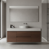 Picture of Kube x round basin, ceramic, countertop, light grey, matte, 45 cm