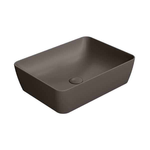 Picture of Nubes rectangular basin, ceramic, freestanding, bistro opaco, 50x38 cm