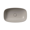 Picture of Nubes rectangular basin, ceramic, freestanding, light brown, matte, 60x38 cm