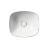 Picture of Nubes rectangular basin, ceramic, freestanding, white, matte, 40x35 cm