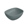 Picture of Nubes rectangular basin, ceramic, freestanding, agave, matte, 40x35 cm