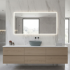 Picture of Nubes rectangular basin, ceramic, freestanding, agave, matte, 40x35 cm