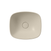 Picture of Nubes rectangular basin, ceramic, freestanding, light beige, matte, 40x35 cm