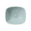 Picture of Nubes rectangular basin, ceramic, freestanding, ice mint, matte, 40x35 cm