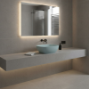 Picture of Nubes rectangular basin, ceramic, freestanding, ice mint, matte, 40x35 cm