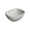 Picture of Nubes rectangular basin, ceramic, freestanding, light grey, matte, 40x35 cm