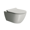 Picture of Nura wc, ceramic, wall hung, light grey, matte, 55x36 cm