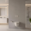 Picture of Nura wc, ceramic, wall hung, light grey, matte, 55x36cm