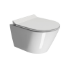 Picture of Kube x wc, ceramic, wall hung, white, glossy, 50x36 cm