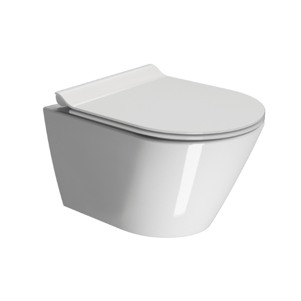 Picture of Kube x wc, ceramic, wall hung, white, glossy, 50x36 cm