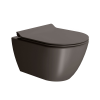 Picture of Pura wc, ceramic, wall hung, dark brown, matte, 50x36 cm