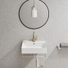 Picture of Kube x rectangular basin, ceramic, countertop/wall hung, white, glossy, 60x47 cm