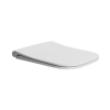 Picture of Nubes seat cover, soft close, white, matte, 45x35 cm